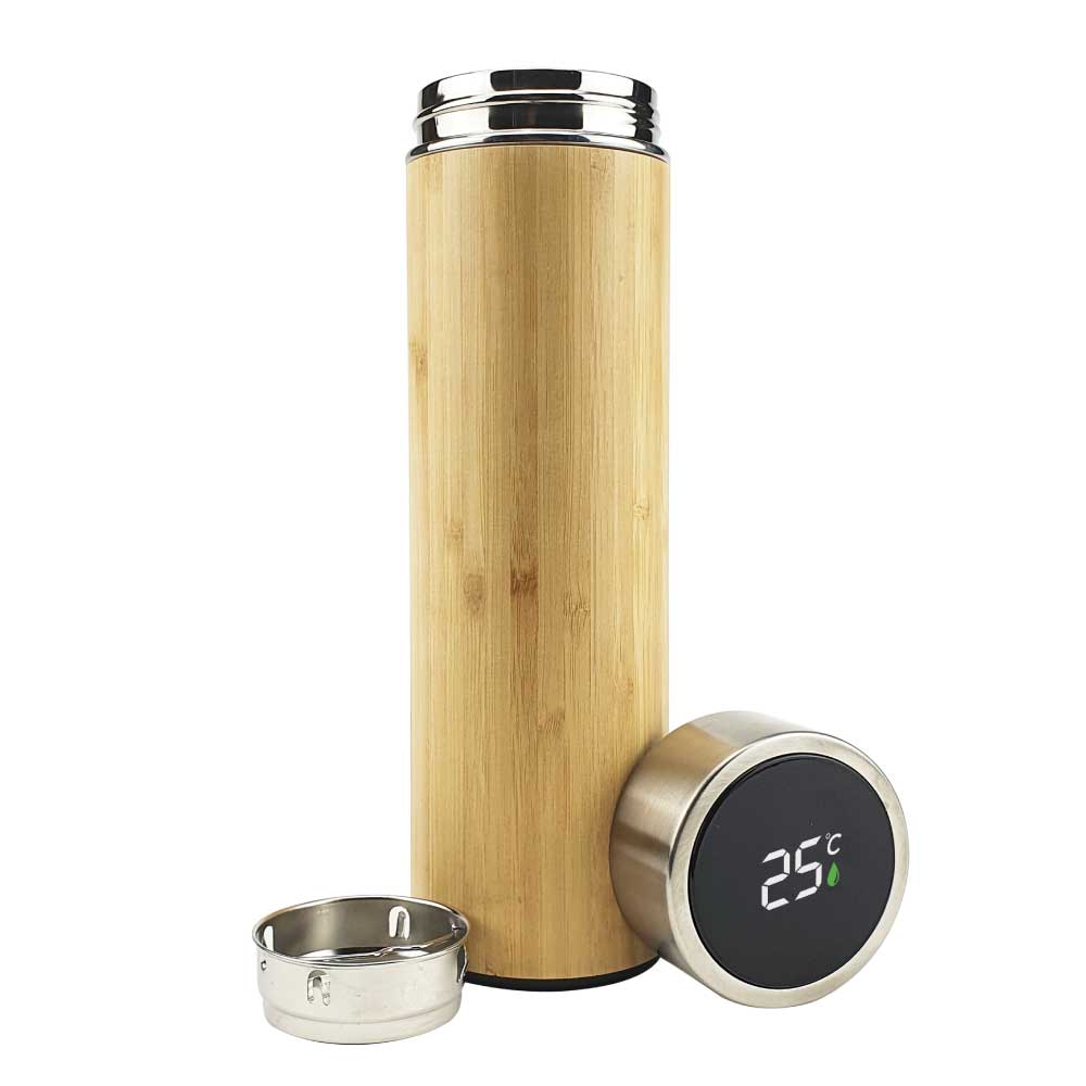 Bamboo Flask with Temperature Display - Product Image from Digital Canvas Design & Printing Company