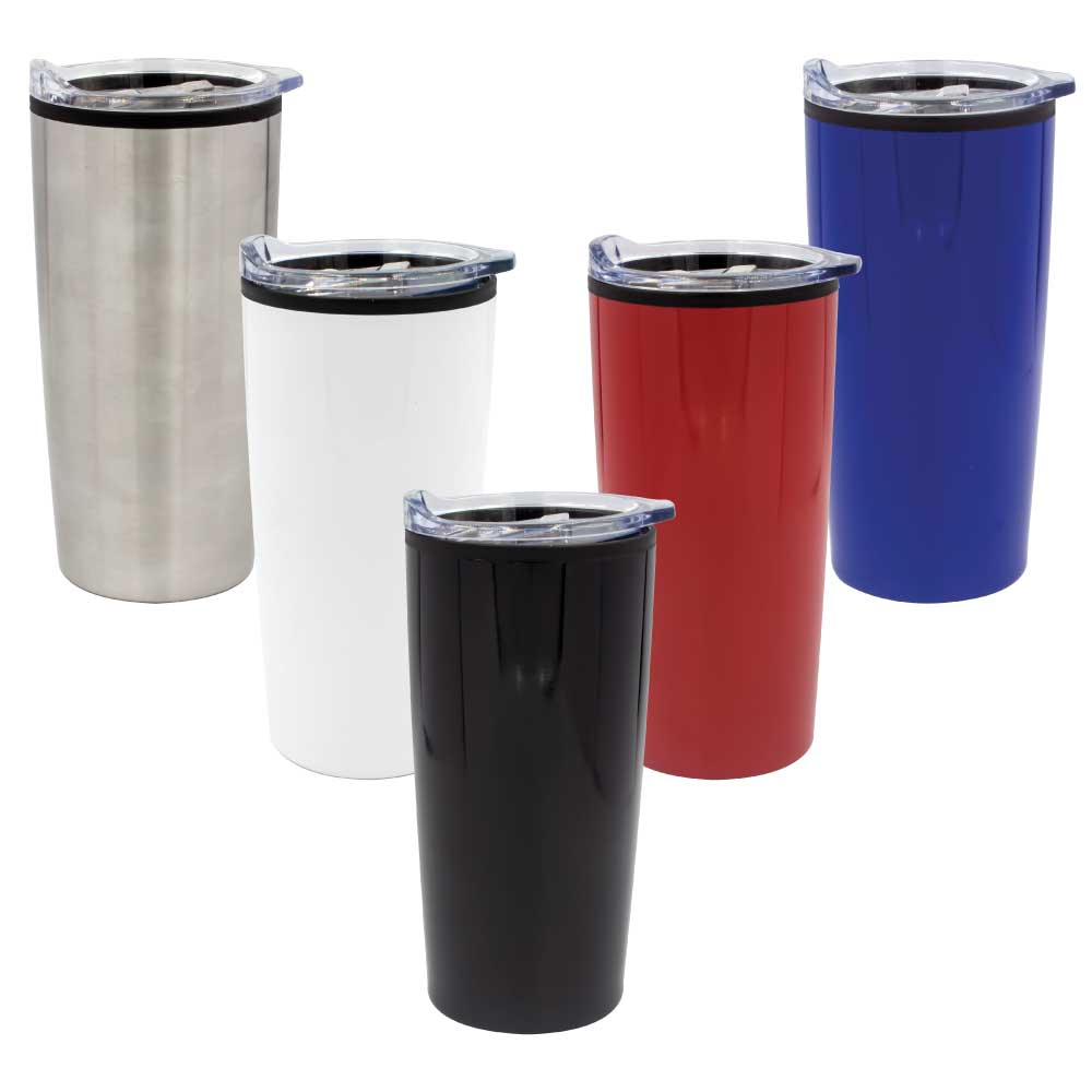 Double-Wall Travel Mugs with Clear Lid - Product Image from Digital Canvas Design & Printing Company