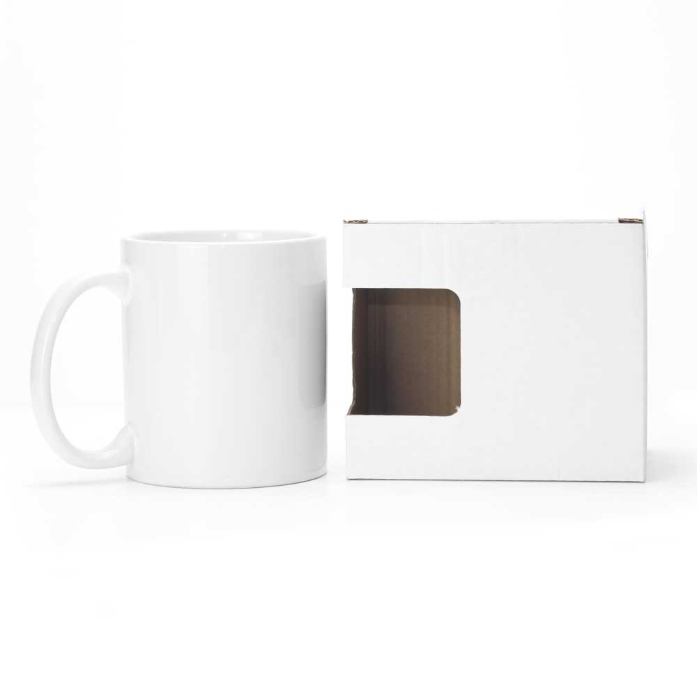 White Sublimation Ceramic Mugs with Box 11 oz - Product Image from Digital Canvas Design & Printing Company