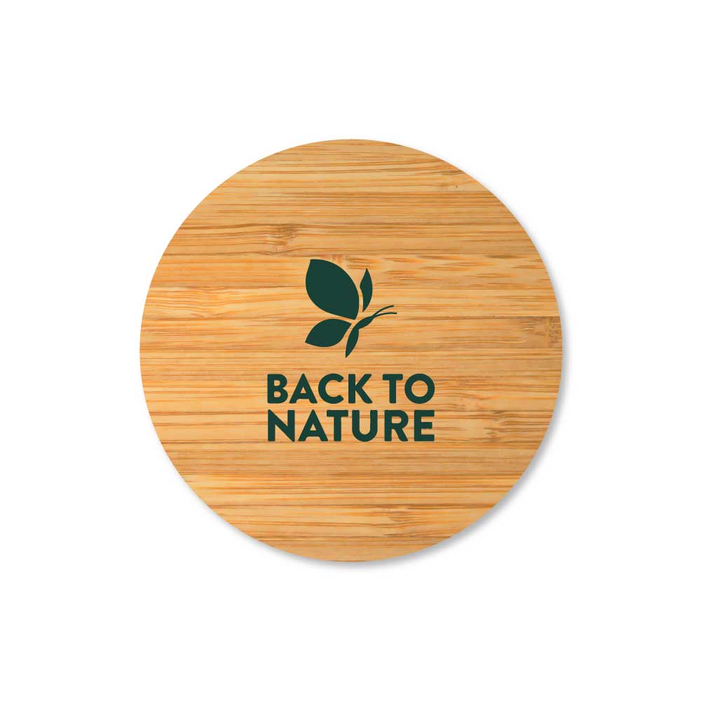 Clear Glass Mug with Bamboo Lid and Spoon - Product Image from Digital Canvas Design & Printing Company