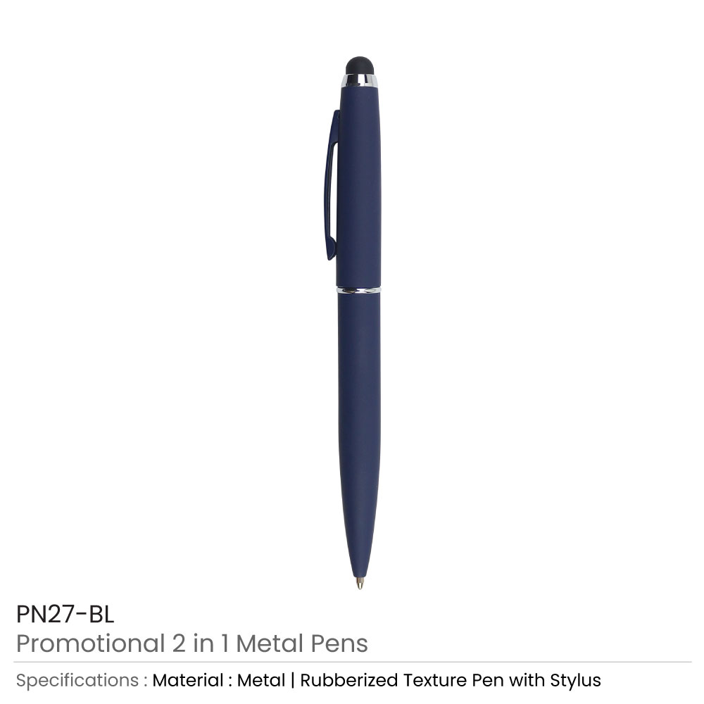 Stylus Metal Pens Rubberized & Twist-action - Product Image from Digital Canvas Design & Printing Company
