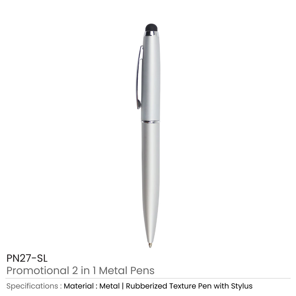 Stylus Metal Pens Rubberized & Twist-action - Product Image from Digital Canvas Design & Printing Company