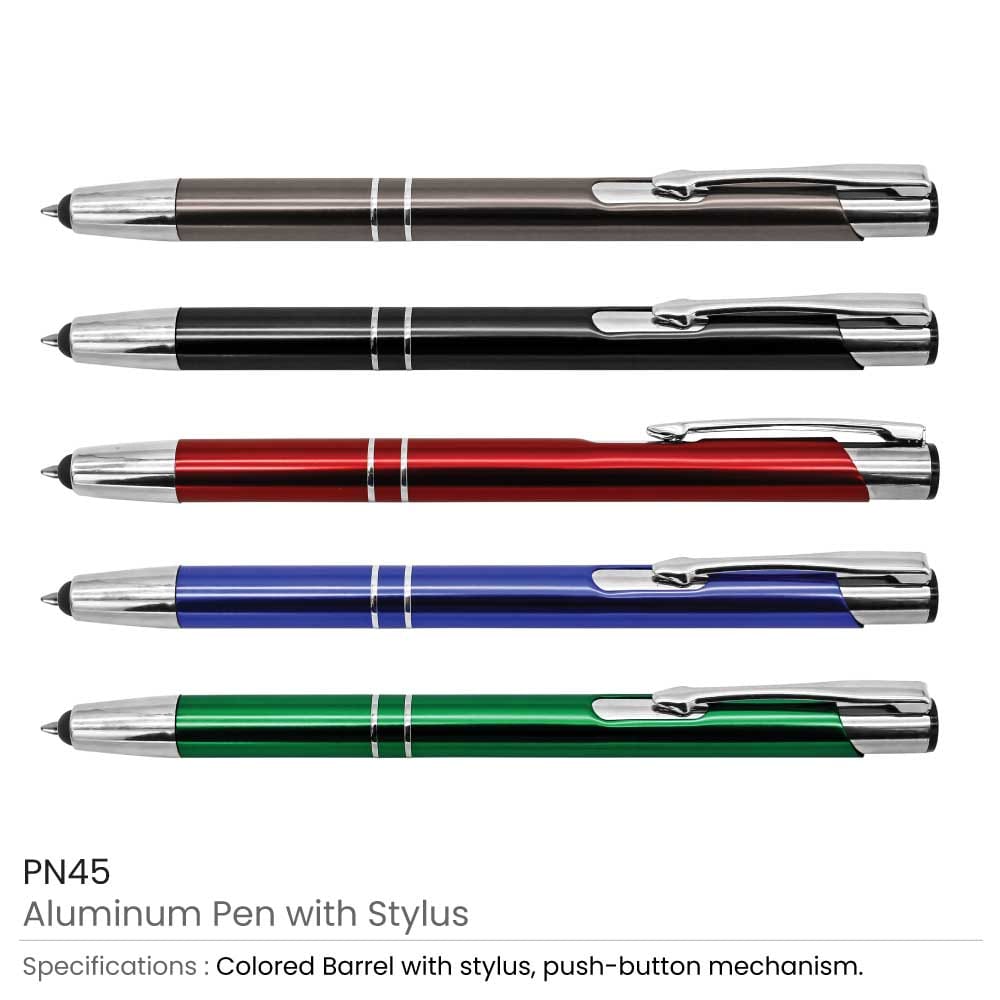 Aluminum Pens with Stylus - Design & Printing Company Product from Digital Canvas