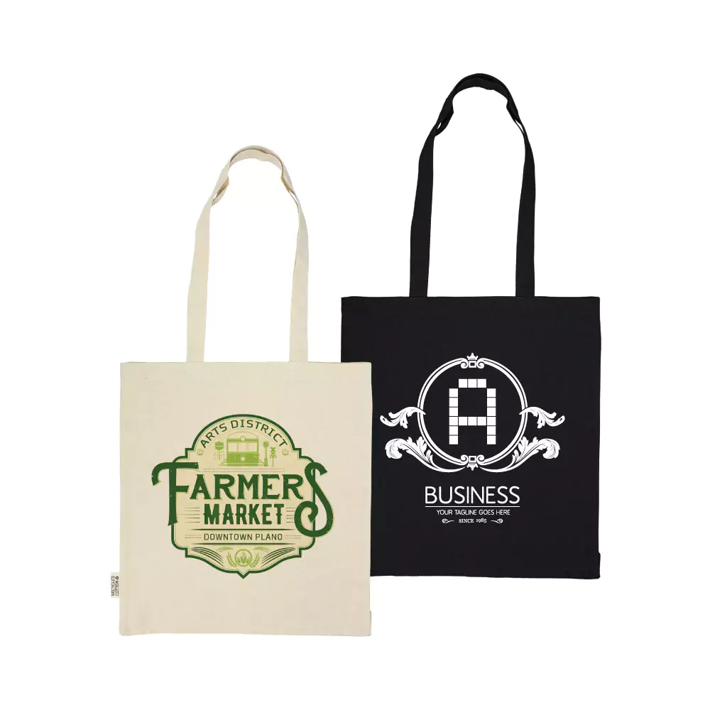 Recycled Cotton Tote Bags with Gusset 8 Oz - Design & Printing Company Product from Digital Canvas
