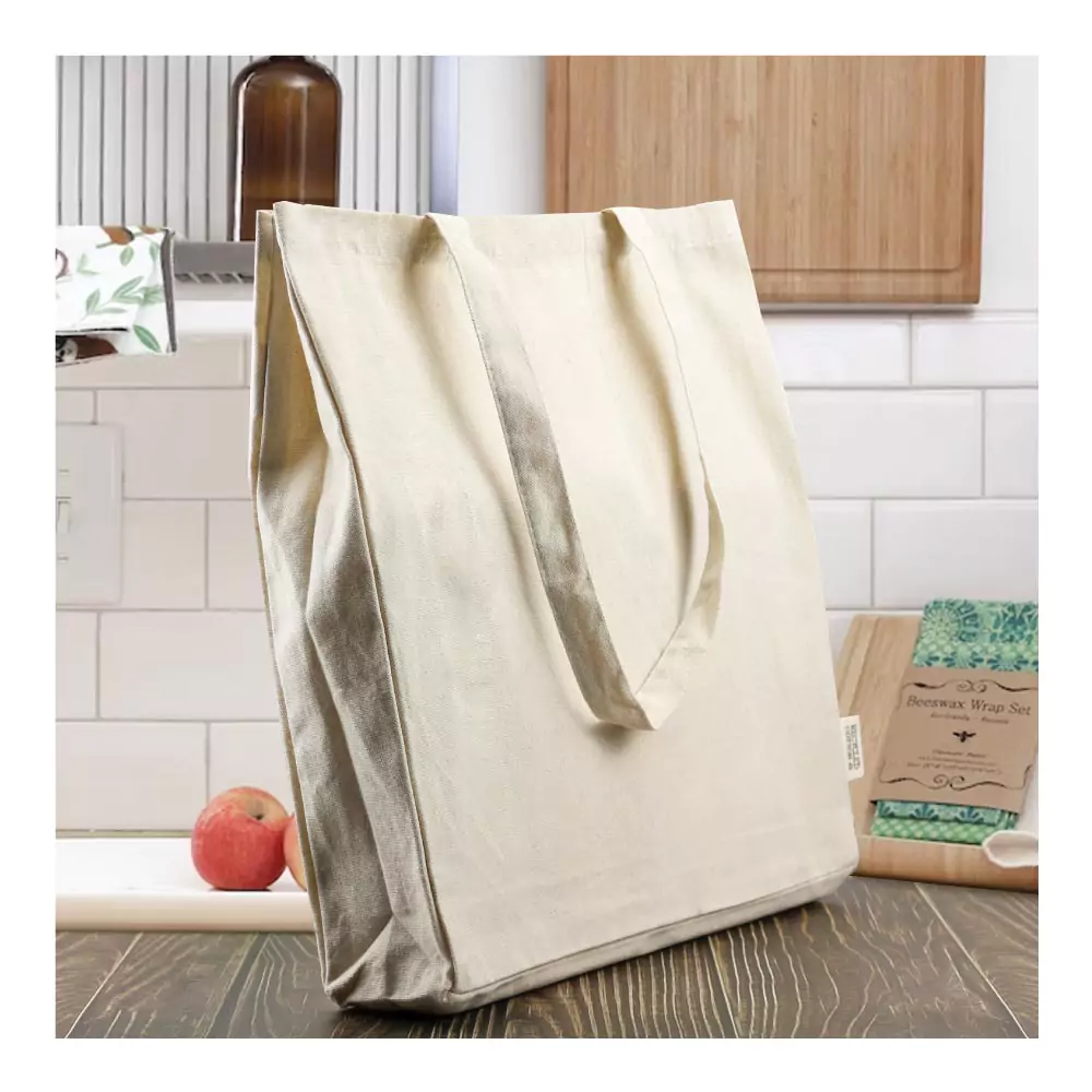 Recycled Cotton Tote Bags with Gusset 8 Oz - Product Image from Digital Canvas Design & Printing Company