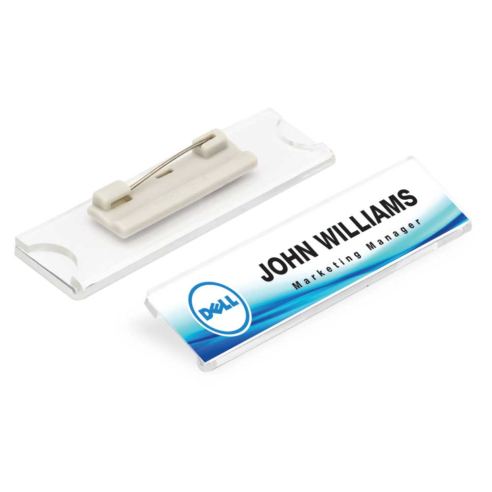 Reusable Acrylic Name Badges - Design & Printing Company Product from Digital Canvas
