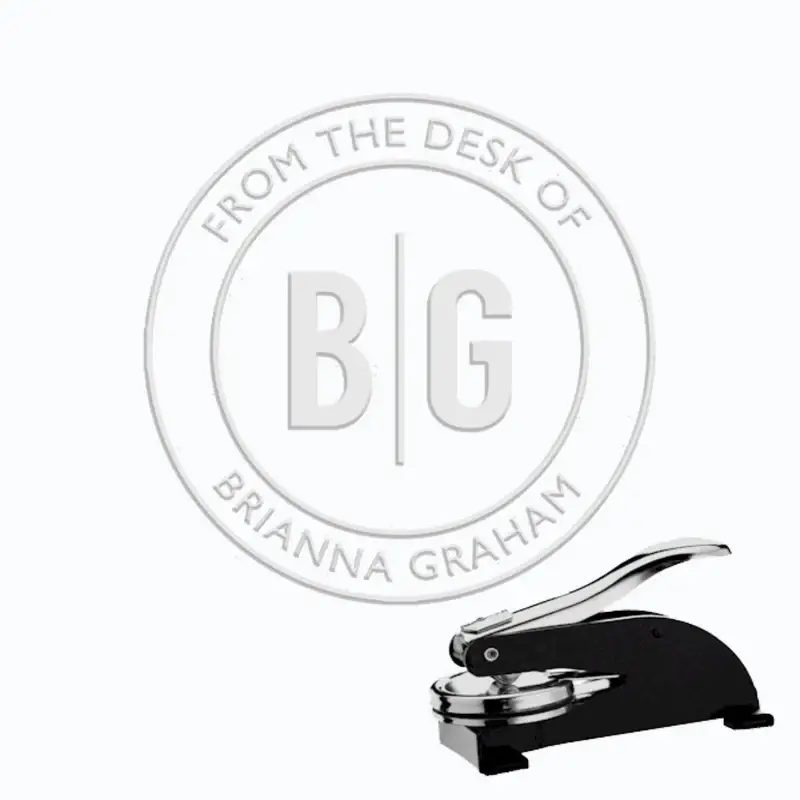 Embossed Seal Stamp Embossing Stamp - Product Image from Digital Canvas Design & Printing Company