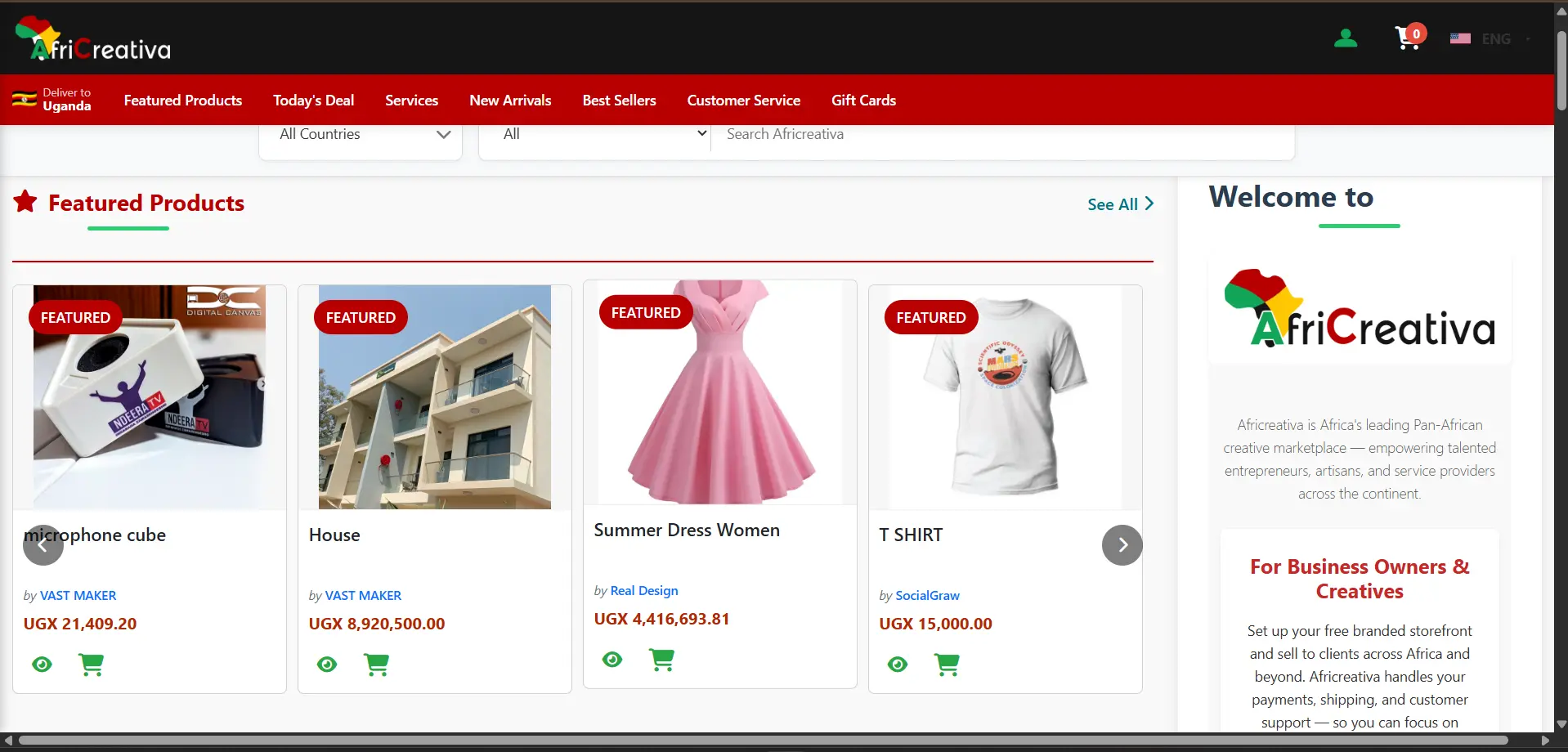AfriCreativa — Pan-African Creative Marketplace - Software Development Project by Digital Canvas Software Development Company