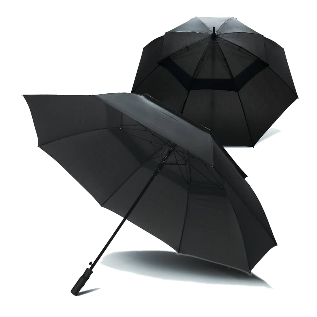 All-Black Automatic Umbrellas - 2-Pack - Promotional Product from Digital Canvas Design & Printing Company