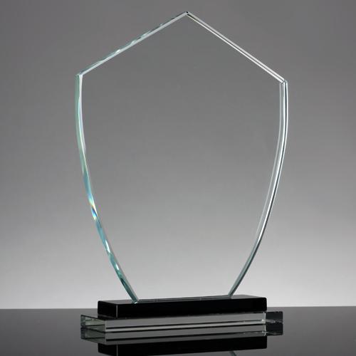Clear Crystal Shield Trophy with Base - Promotional Product from Digital Canvas Design & Printing Company