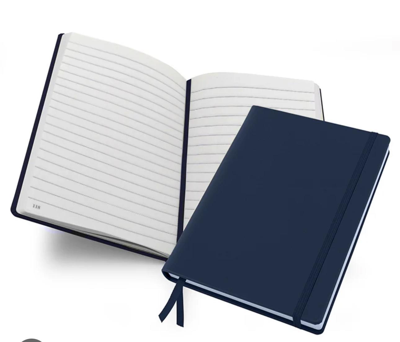 Elastic-Bound Lined Notebooks with Bookmark – A5 Size - Design & Printing Company Product from Digital Canvas