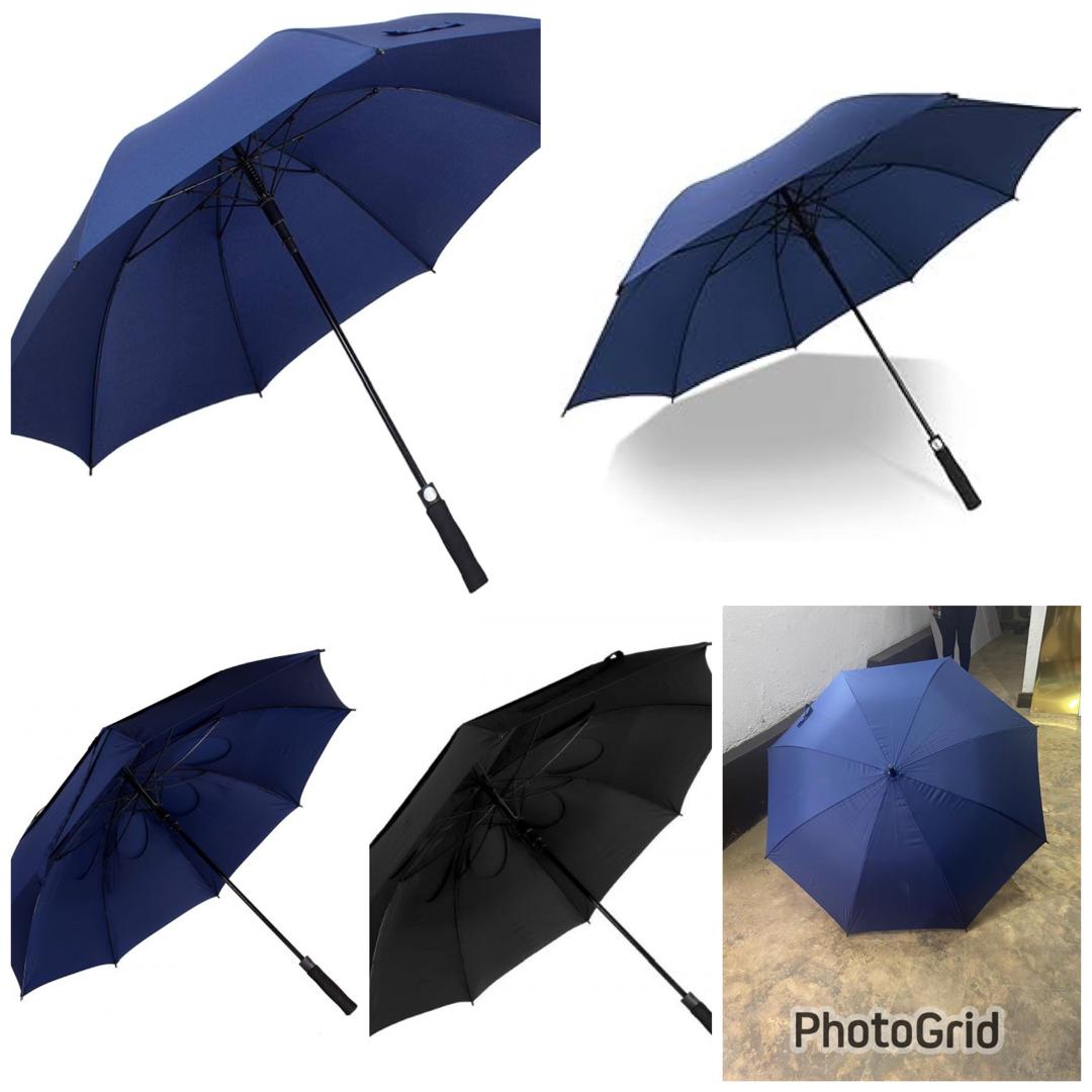 Premium Windproof Umbrellas Set - Blue & Black - Promotional Product from Digital Canvas Design & Printing Company