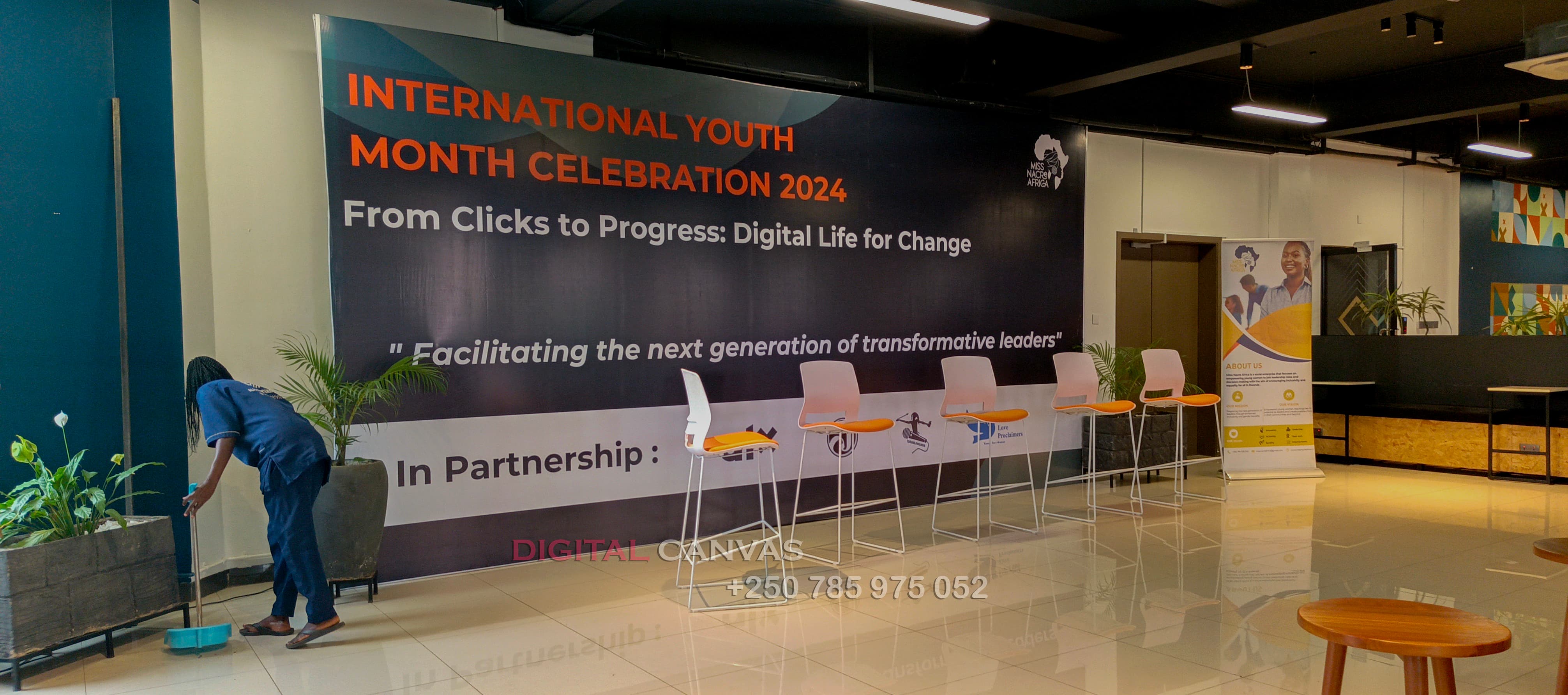 Stage Backdrop – International Youth Month Celebration 2024