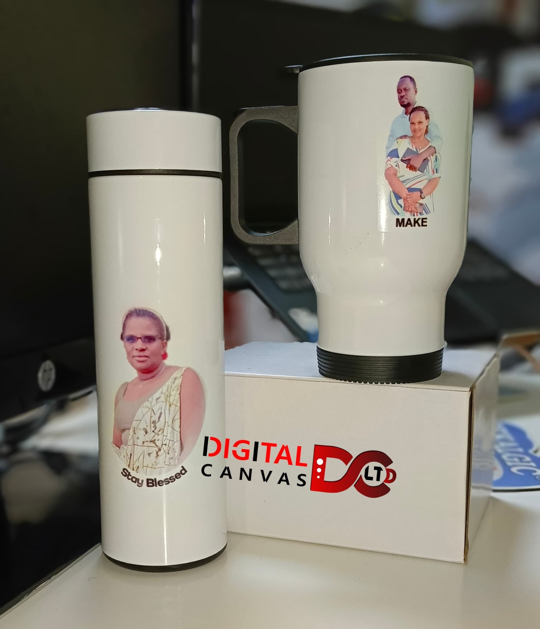 Custom Photo Travel Mug and Flask
